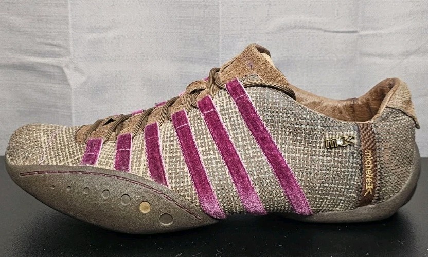 Michelle-K Shoes Womens 9 Casual Sneakers Multicolor Leather Lace Up Comfort