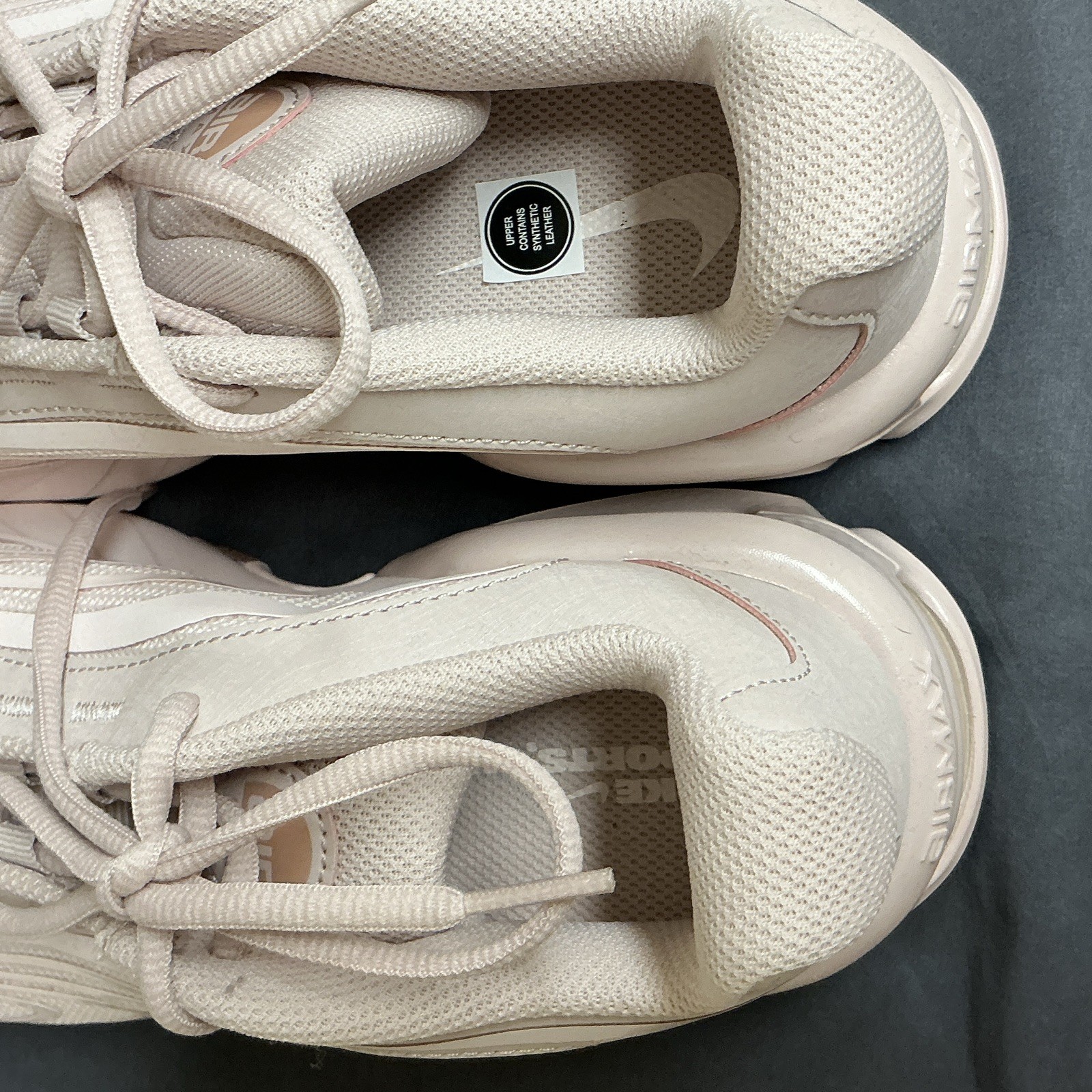 Women’s NIKE Air Max Low Top Beige Lace-Up Solid Athletic Sneakers (New w/o box)