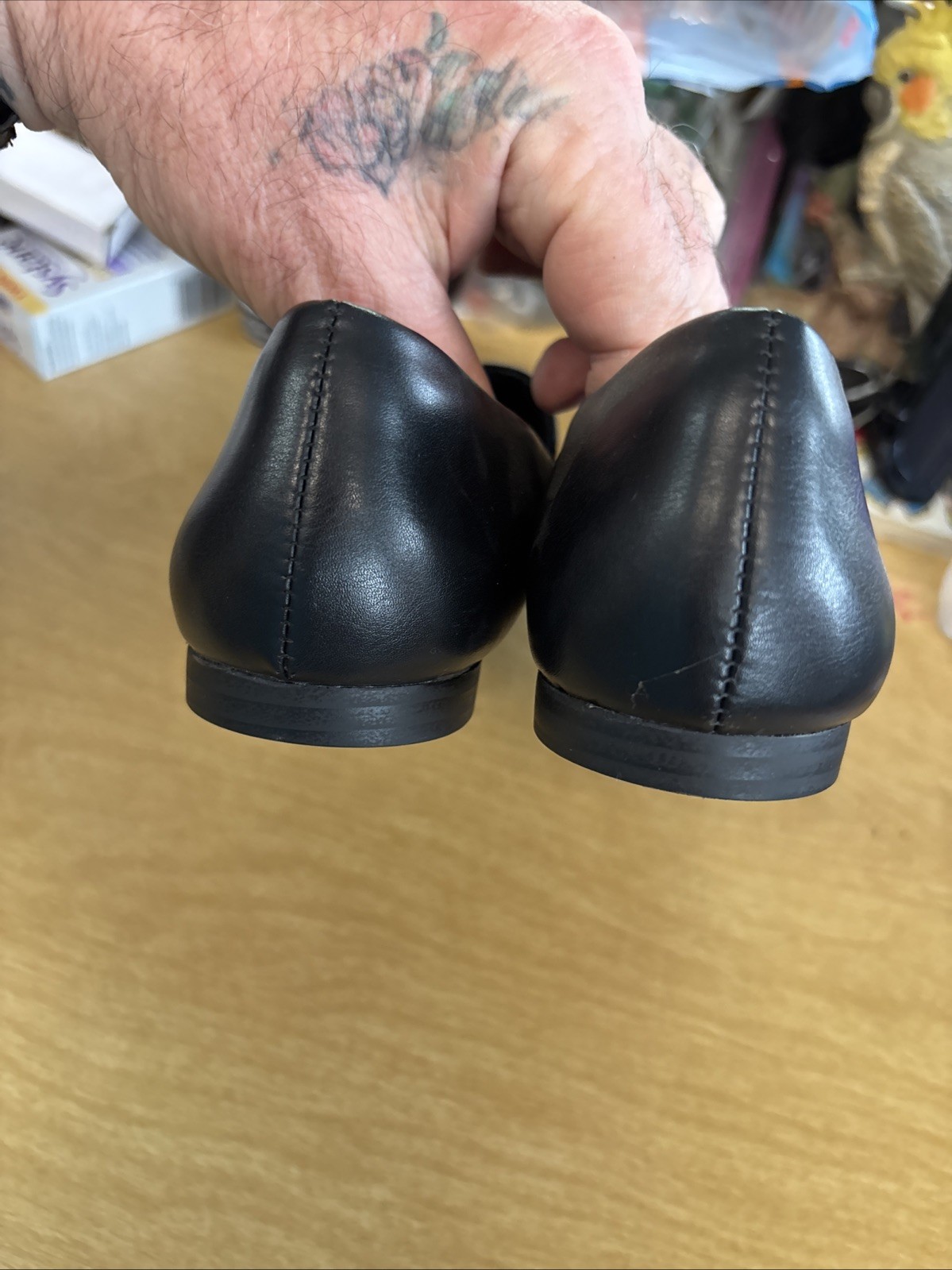 Ladies Size 7 Musshoe Black Flats
