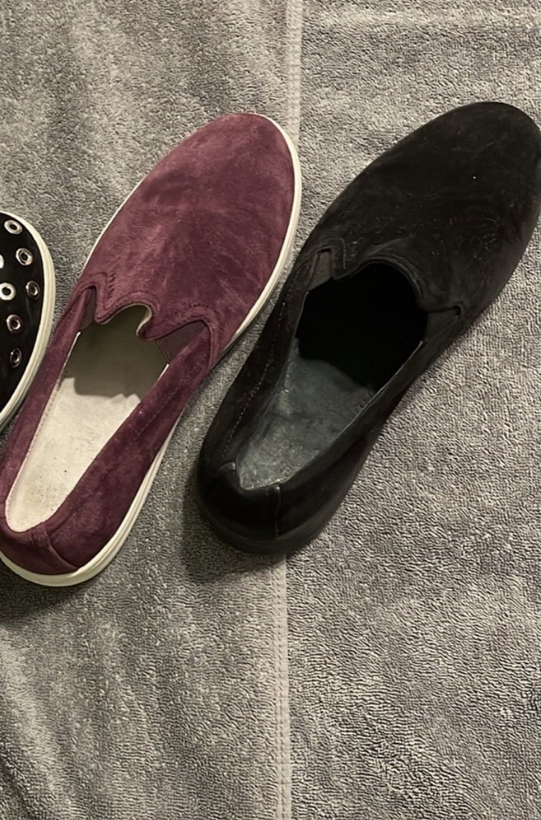 Prada Plum Purple Women’s Suede slip on shoes size EUR 37.5 / US 7.5 – 8