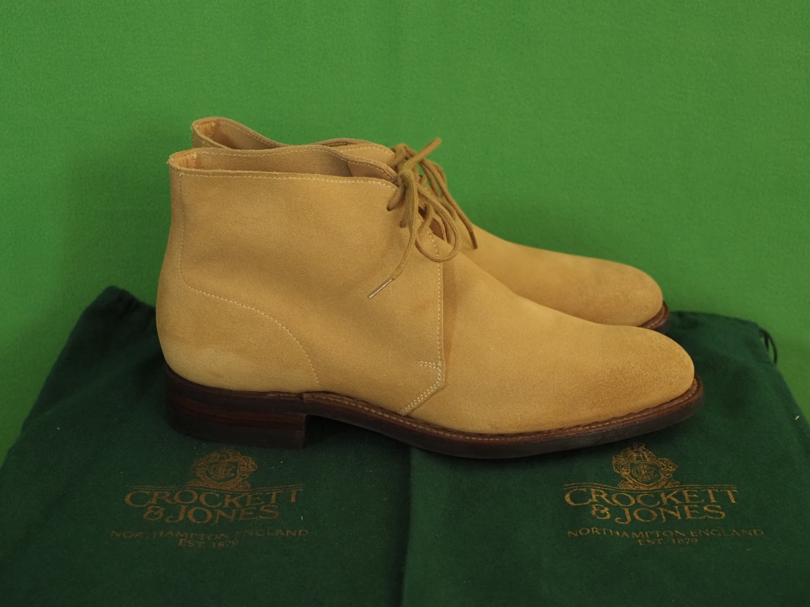 $680 – New – Crockett & Jones Purdey – Unlined Chukka Boots – UK 4.5 C – US 6.5