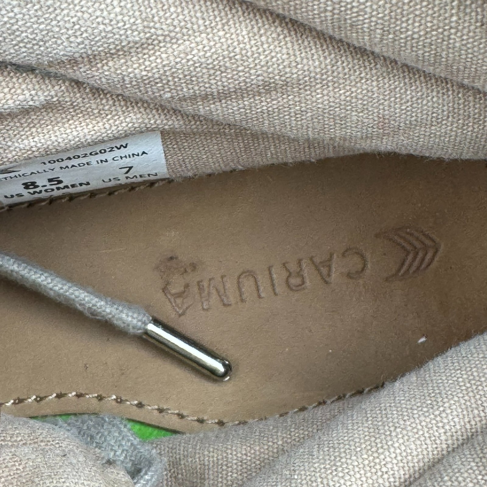 Cariuma Oca High Sand Grey Suede Sneakers Women’s 8.5 Men’s 7 Eco-Friendly