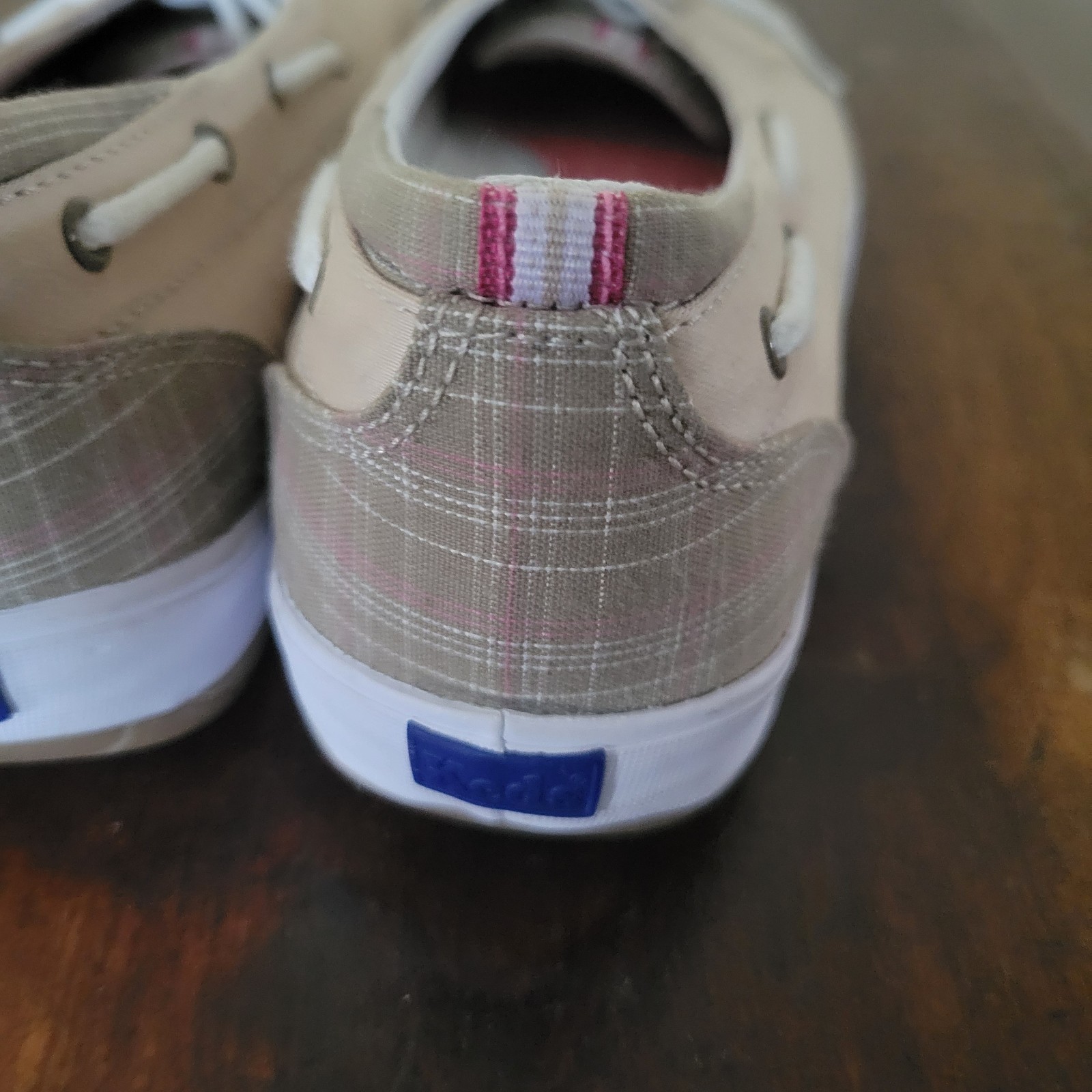 Keds Orginal Women’s 9 Stone Canvas Flat Loafer Lace Up Boat Shoes Casual Travel