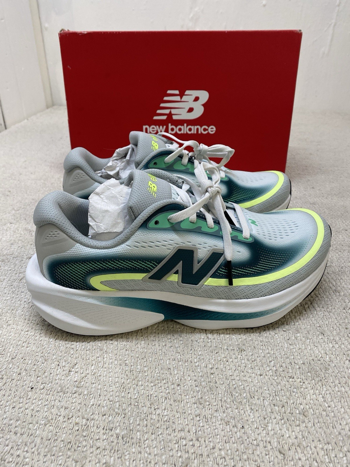 New Balance Fresh Foam X Ellipse V1 Women’s Size 7.5 Wide Deep End/Medusa Green