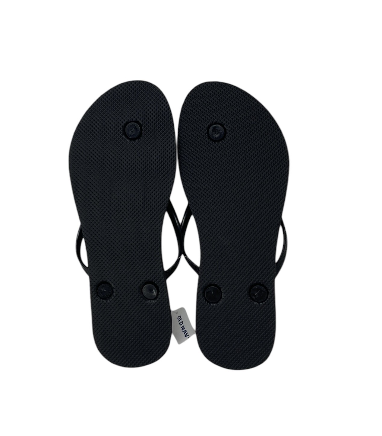 Old Navy Flip Flop Sandals for Woman Black Rubber Summer 737433-00-1