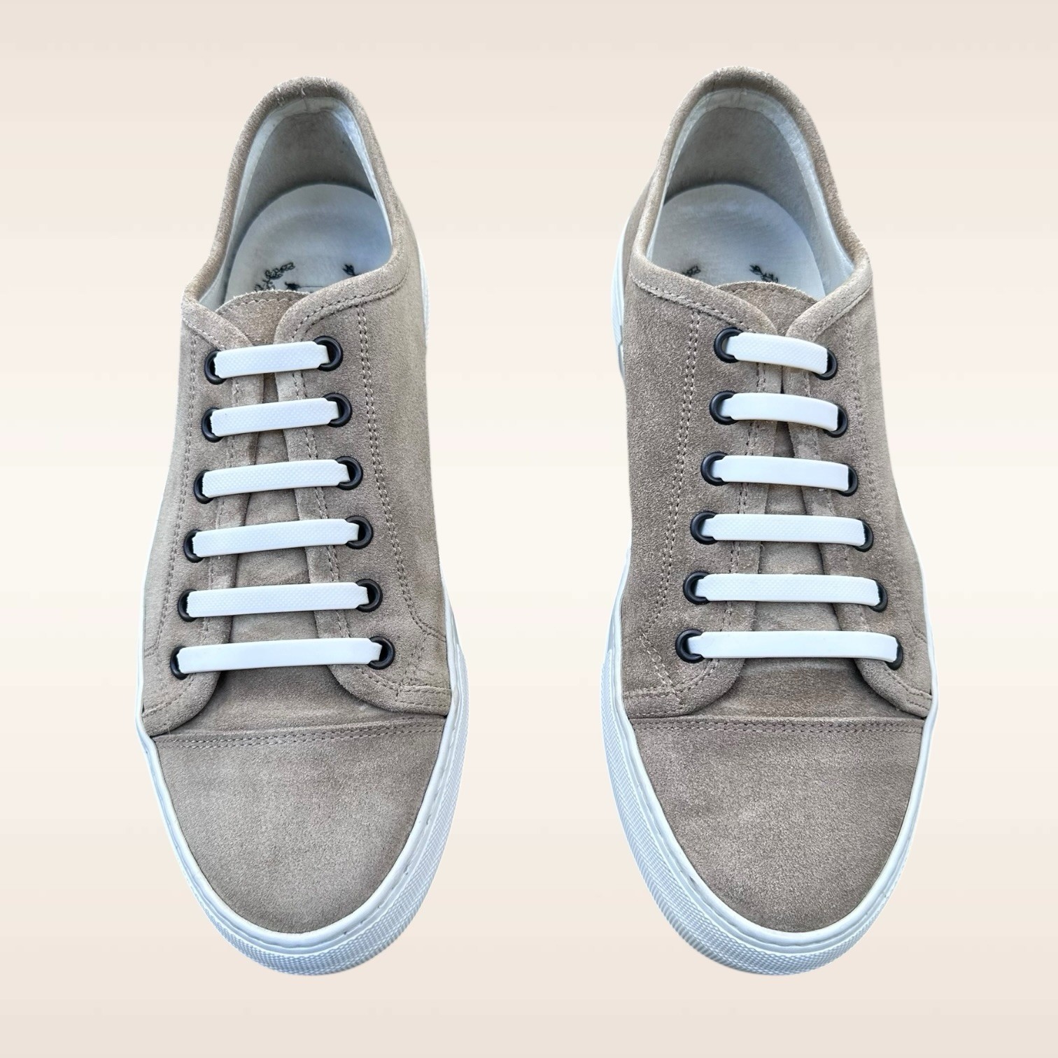 Del Toro Tan Suede Low Top Sneaker Women’s Size 9 Made in Italy Designer Shoes