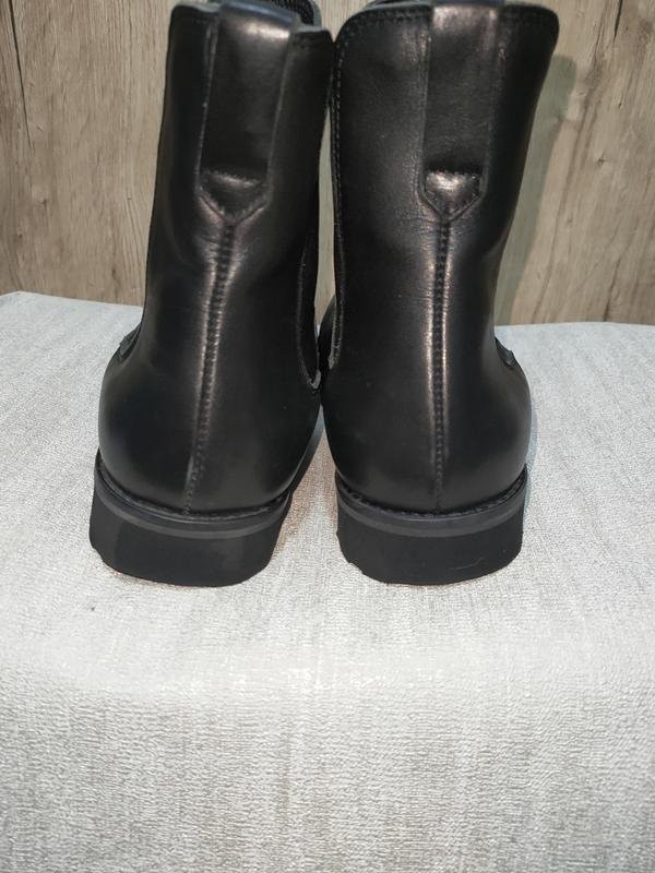 Women Navyboot Boots Black Leather 37 #B8J5