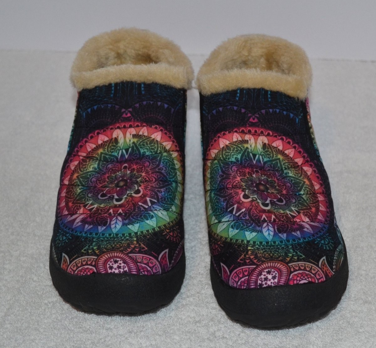 Yes We Vibe Slip-on Ankle Slipper Shoes Faux Sherpa Lined Women Size 6.5