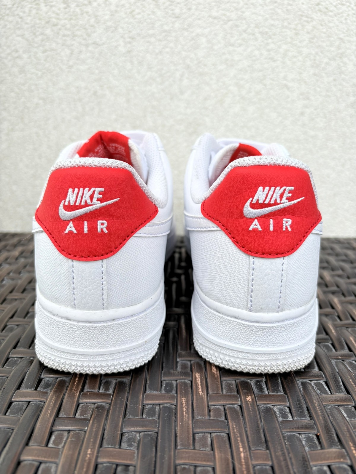 Nike Air Force 1 Low White and Red Women’s Trainers Size 36