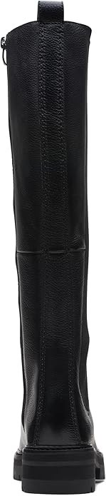 Clarks Orianna Long Knee High Boot, Black Leather