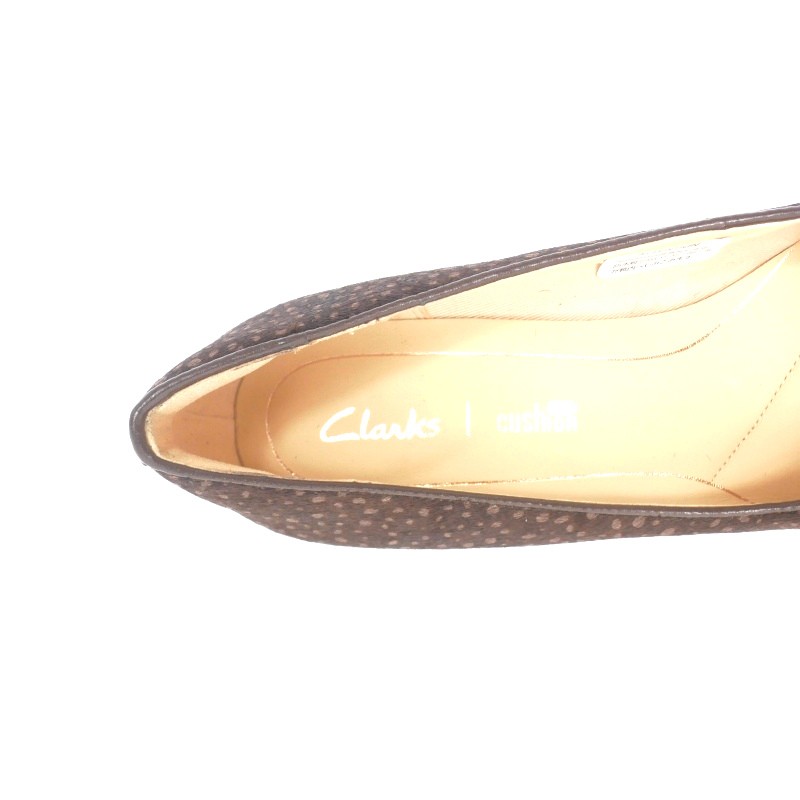 Clarks Laina Rae Harako Pumps UK3.5 22.5cm Dark Brown Leather New