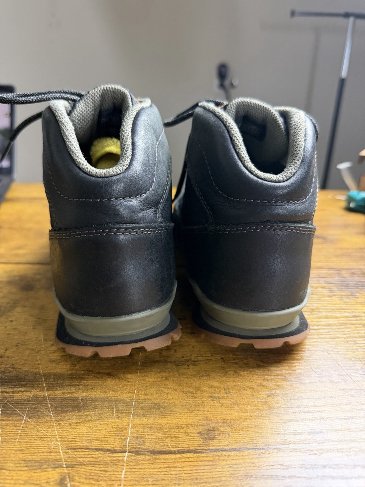 Danner Jag Mid Night Boots Womens 7 Black Leather/Mesh Hiking Trail Waterproof