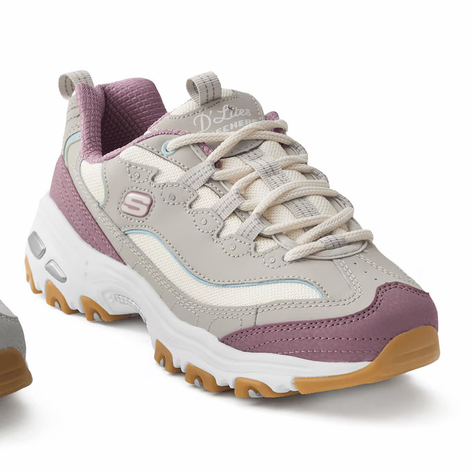 Women’s Skechers D’Lites Popular Vote Shoe in Genuine Leather