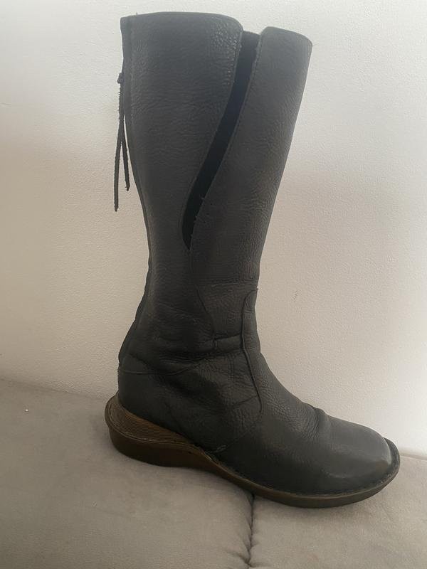 Women Dr Martens Boots Black Leather 36.5 #3KX0