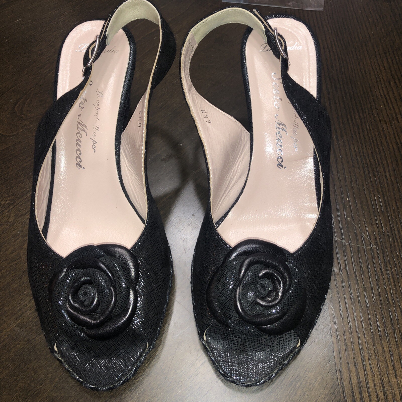Sesto Meucci La Badia Firenze BLACK 6.5 WEDGE medium Pre-OWNED