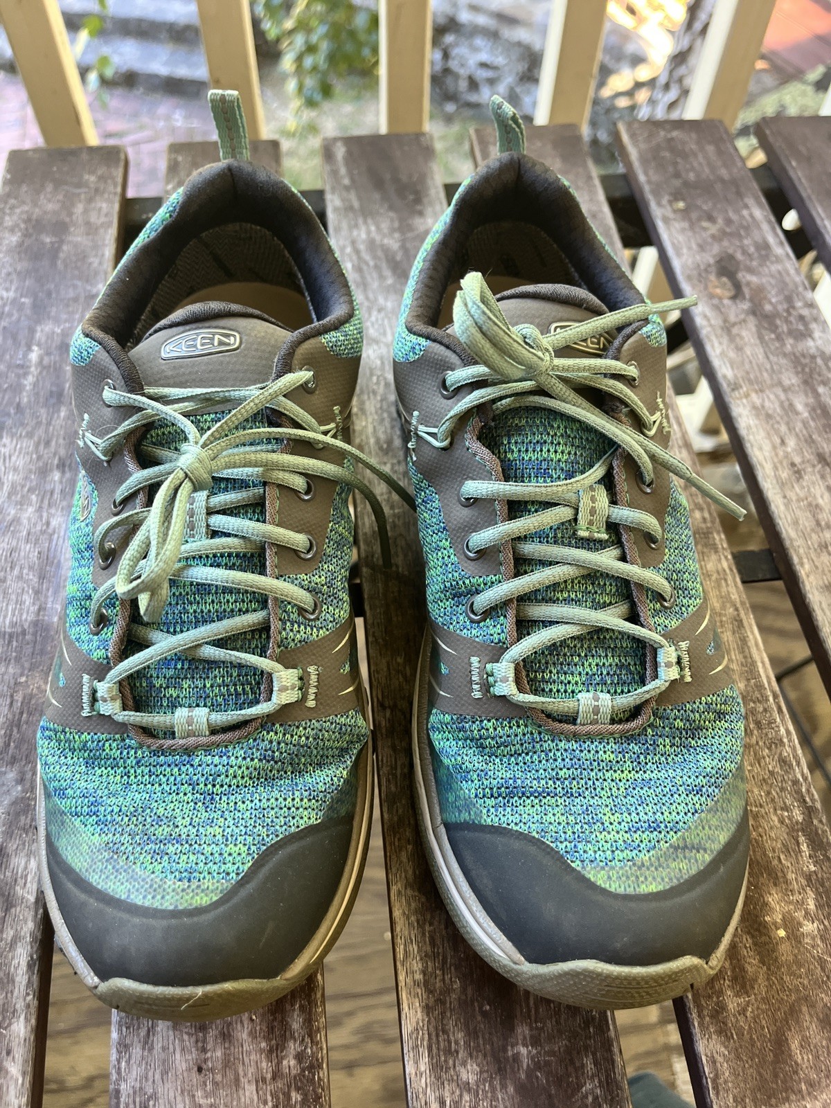 Keen Terradora II Waterproof Green Mesh Low Top Waterproof Hiking Size 7.5 Wmn’s