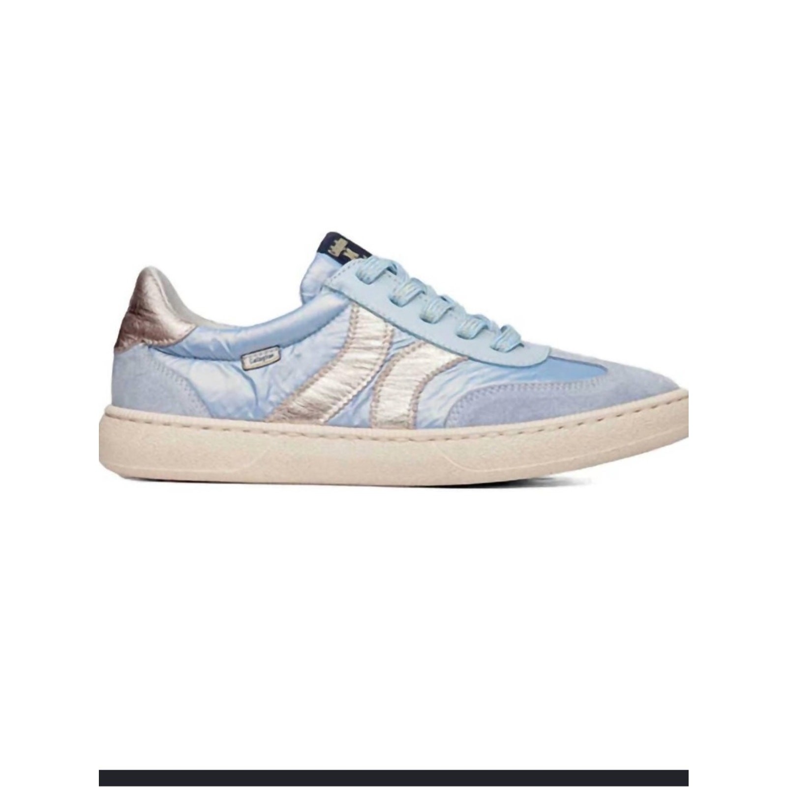 Callahan Women’s Pale Blue Quilted Sneakers with Metallic Accents NWOT