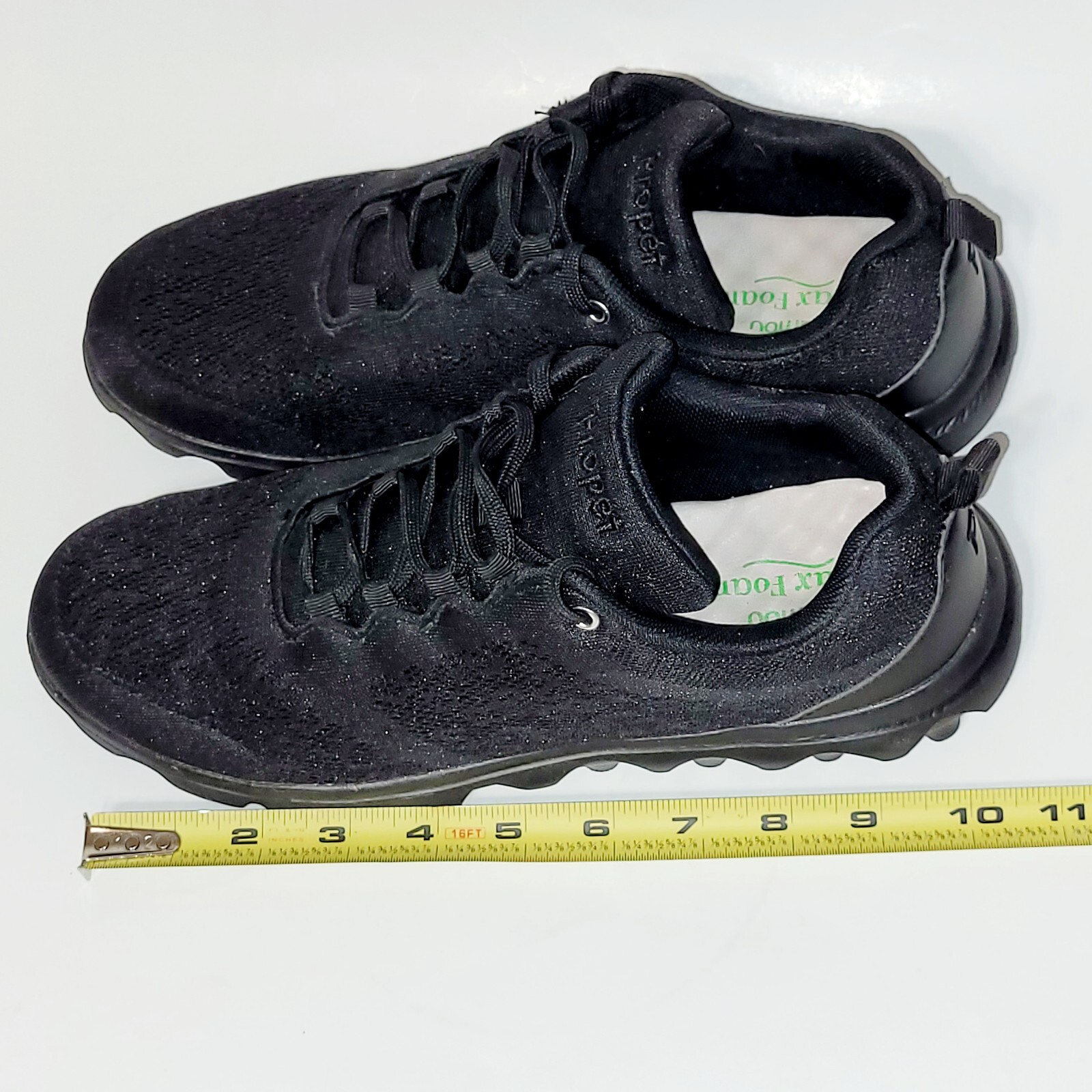 Propet W5102 TravelActiv Athletic Lace Up Comfort Sneaker Shoes Black Wms 10M US