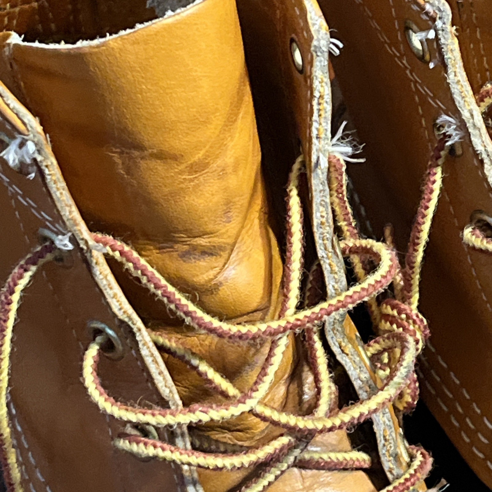 LL Bean Womens Maine Hunting Shoe Leather & Rubber Waterproof Duck Boots Size 8