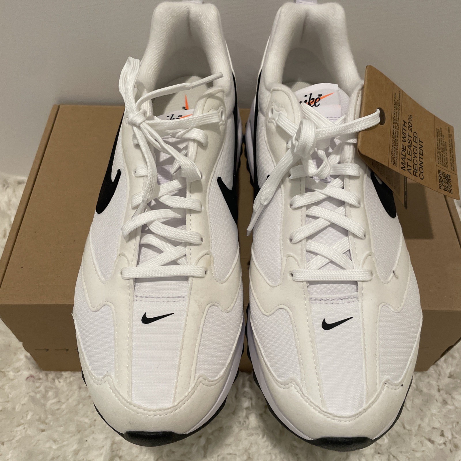 Nike Air Max Dawn DH5131-101 White Total Orange, US M9/W10