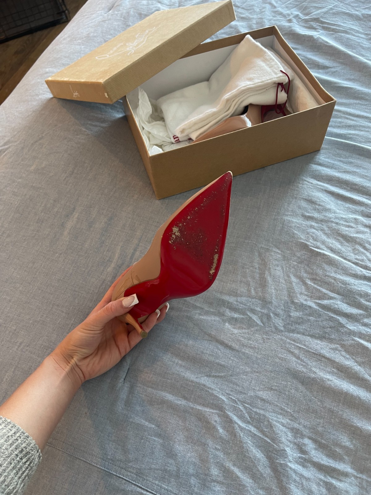 So Kate 120 mm Pumps – Patent calf leather – Blush – Women Size 36 With Box