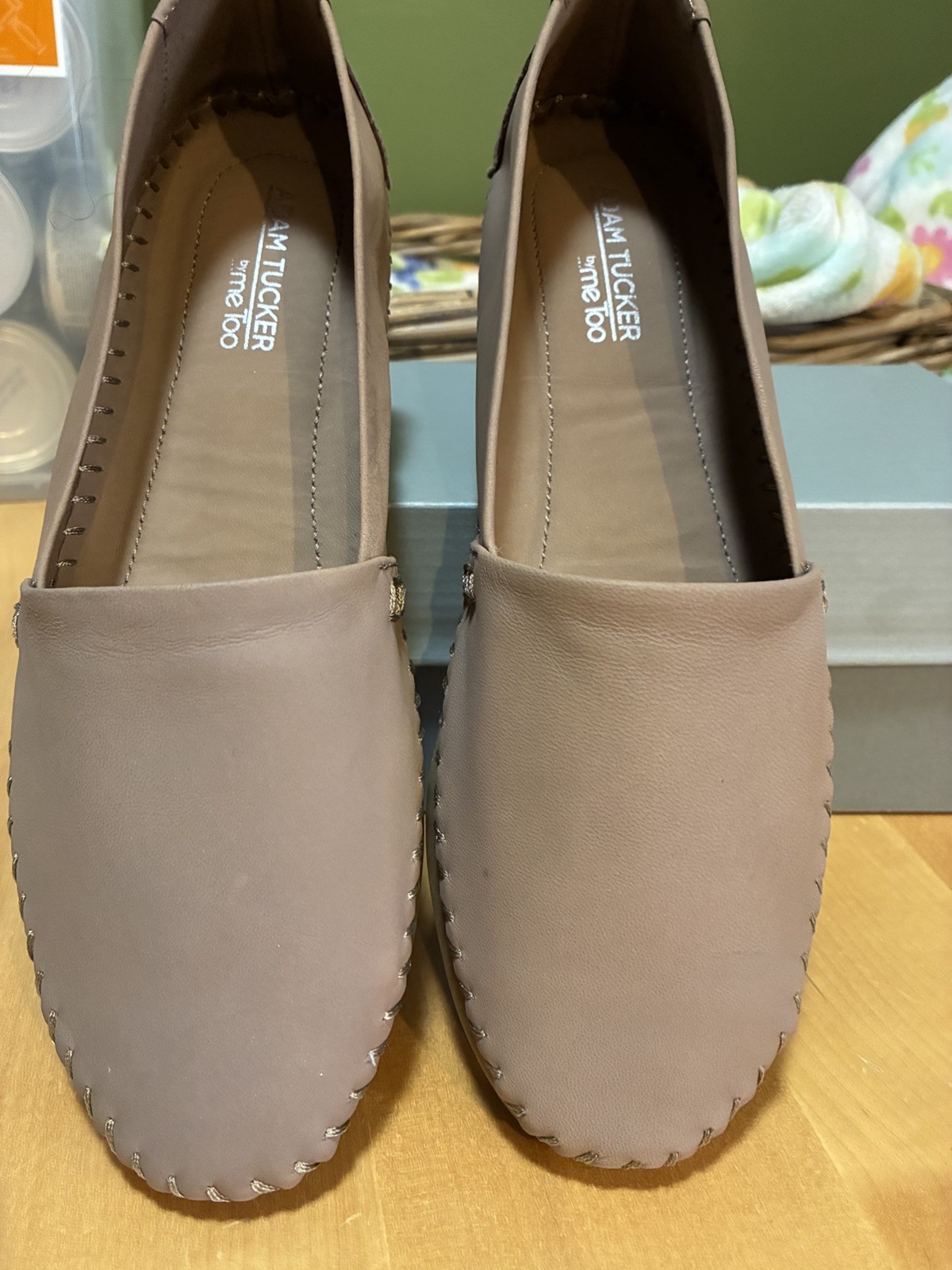 WOMEN’S FLATS- 8.5 – NUBUCK – ROSEWOOD – STYLE SOLO-NR ADAM TUCKER BY ME, TOO
