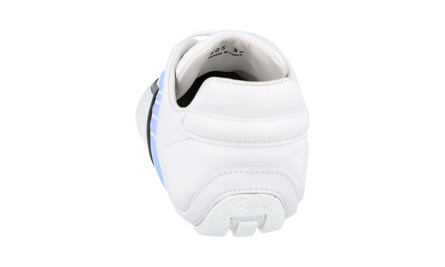 PRADA Leather Rev Sneakers – 1E505M – White Blue – NEW – US 6.5 EU 36,5