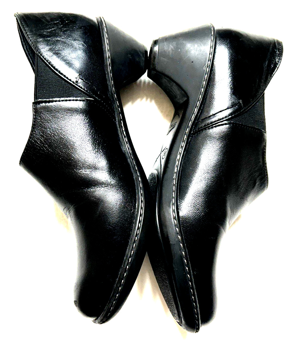 DANSKO Black Leather Euro Size 36 USA Size 5.5/6 Women’s Mint Condition Clogs