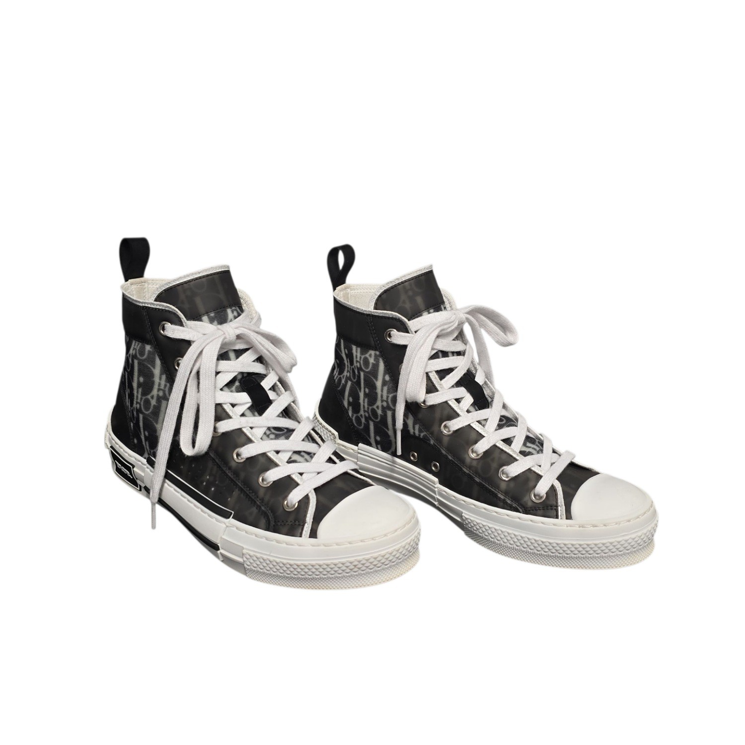 Christian Dior B23 High-Top Sneaker Black and White Dior Oblique Canvas – Sz. 39