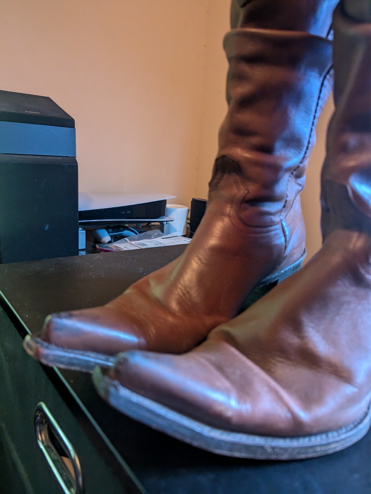 Used Women Mezcalero Cowboy Boots 9.5EE Brown