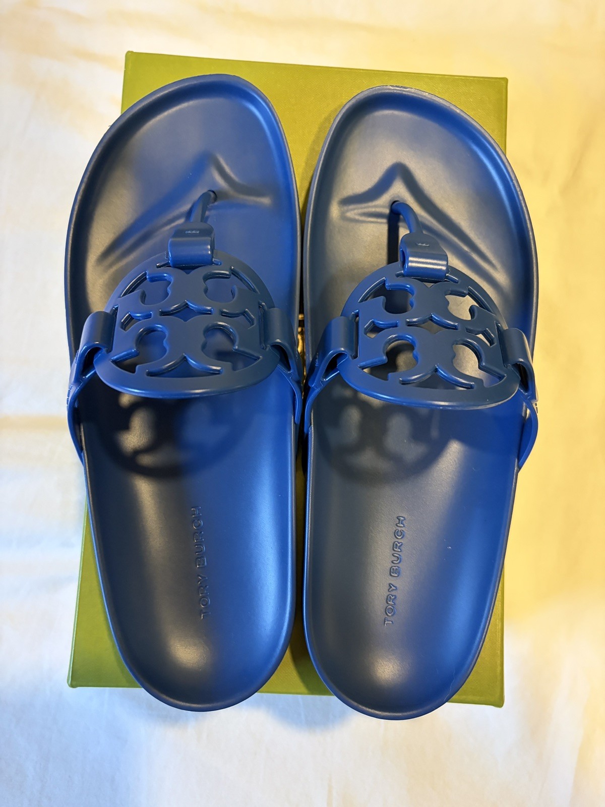 Tory Burch Miller Cloud Lite TPU Sandal Blue Planet Size 6 Lightweight