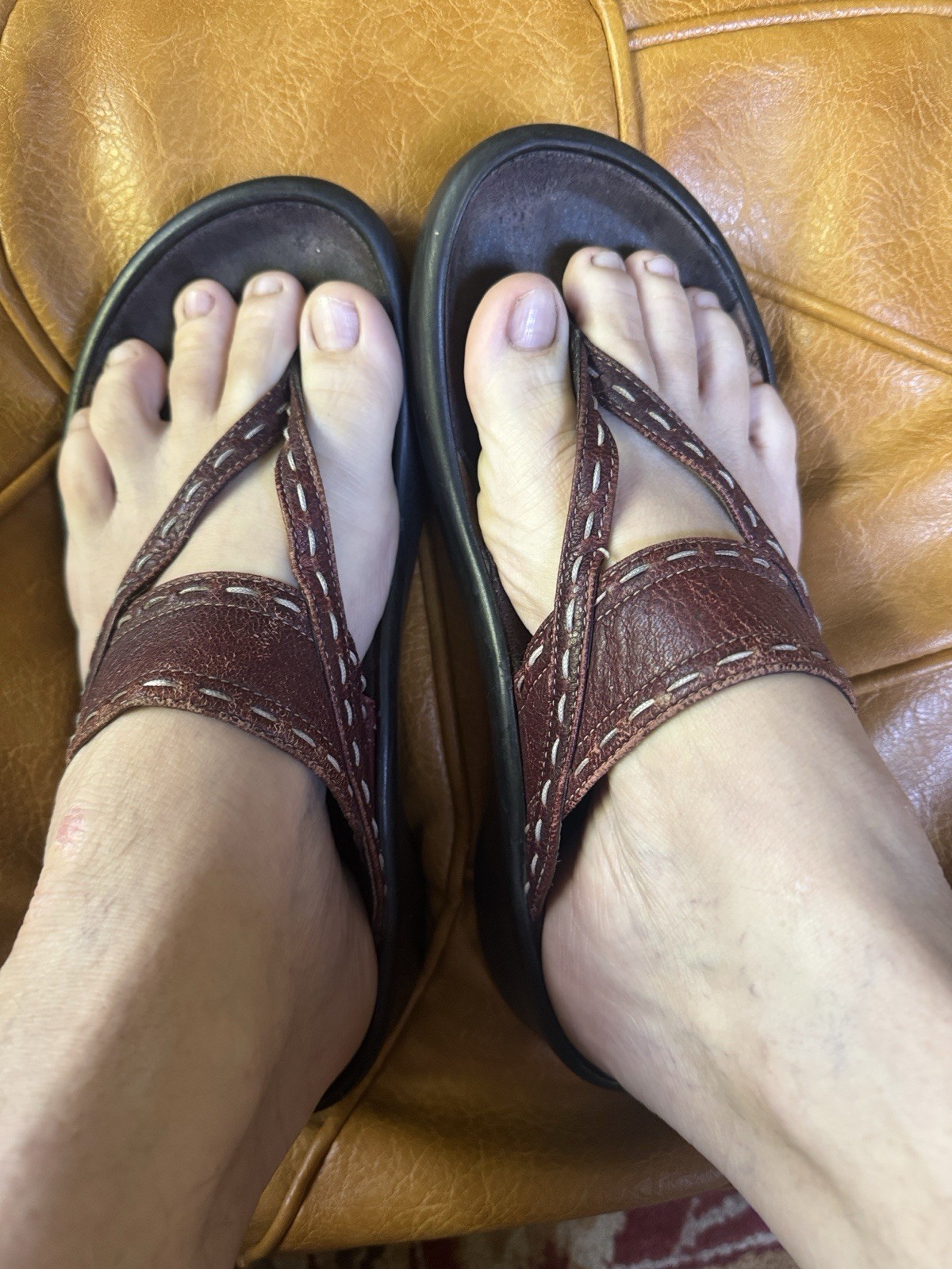 Birkenstock Tatami Leather sandal slides burgundy maroon wine black womens 38