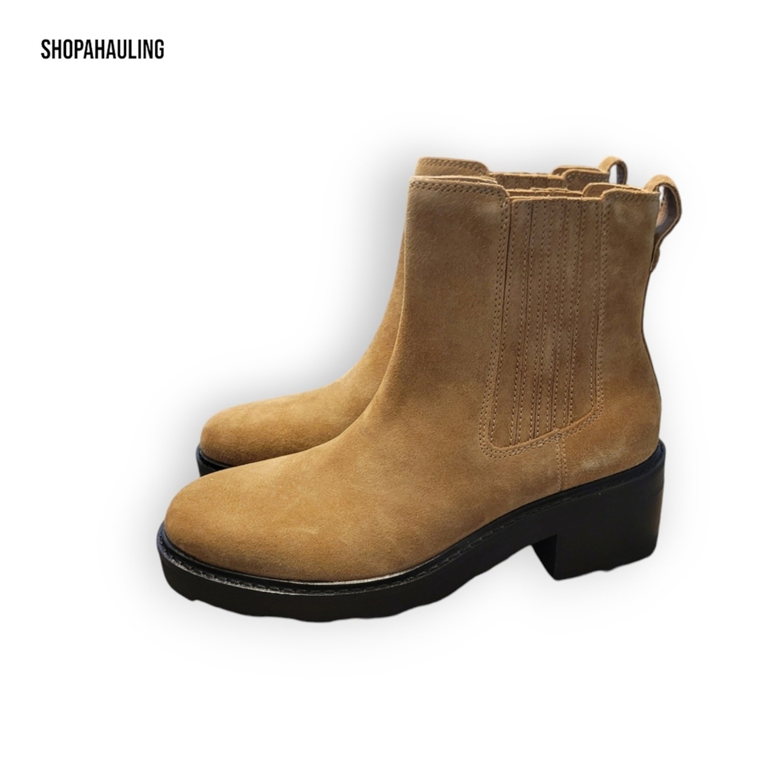 Madewell – The Gwenda Platform Ankle Boot – Toffee – Size 10