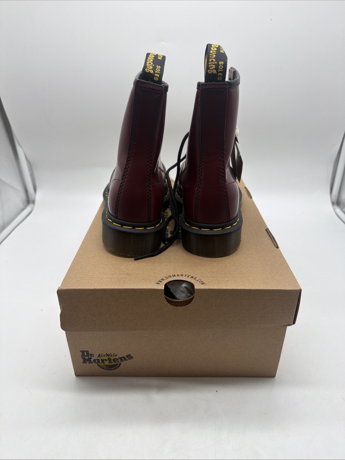 Dr Martens Boots – Dr Martens 1460 Smooth Boots – Cherry Red （W US：5/ M US：4）
