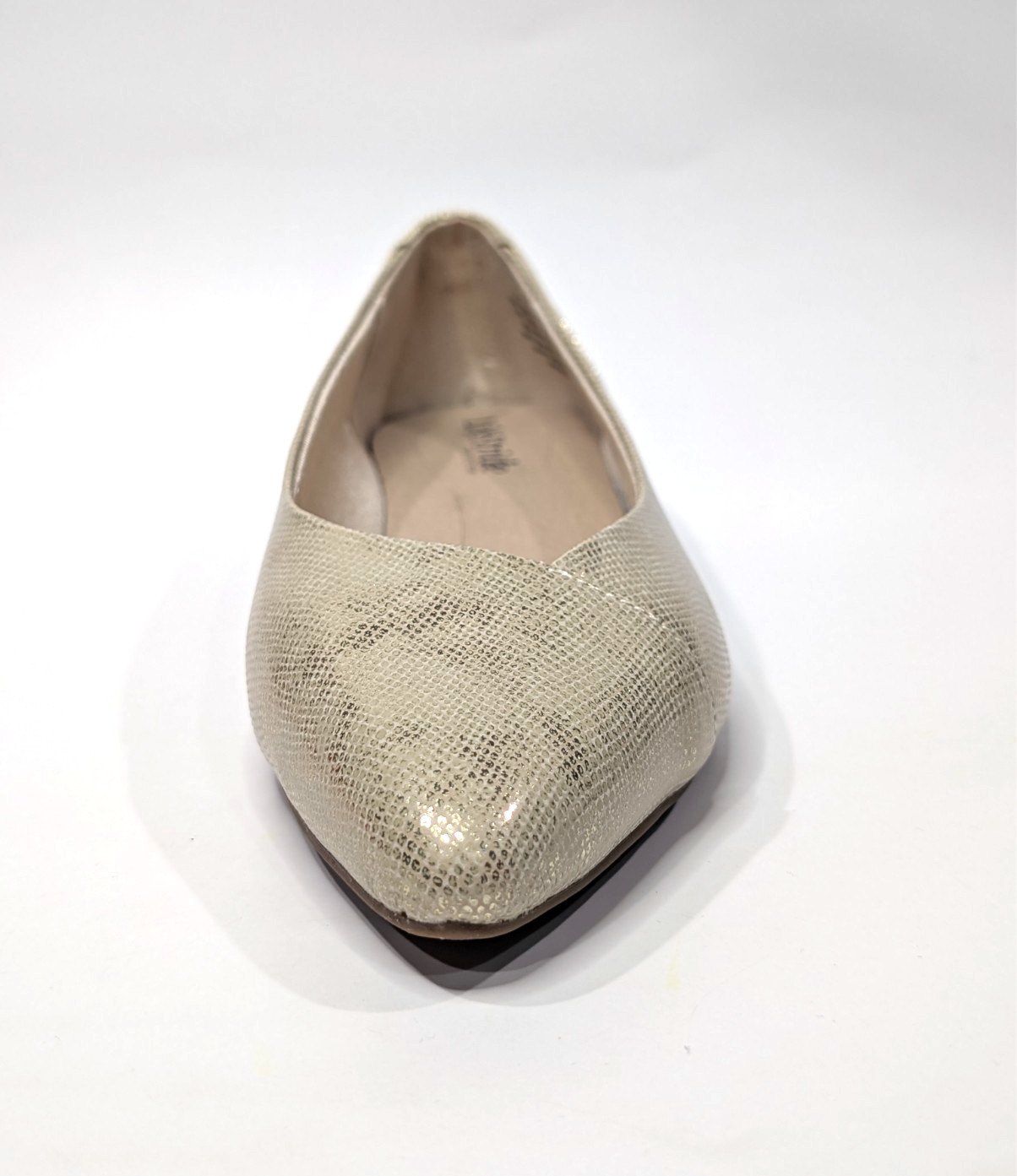 LifeStride Promise Platino Gold Lizard Women’s Pointed Toe Flats – Size 8 NWB