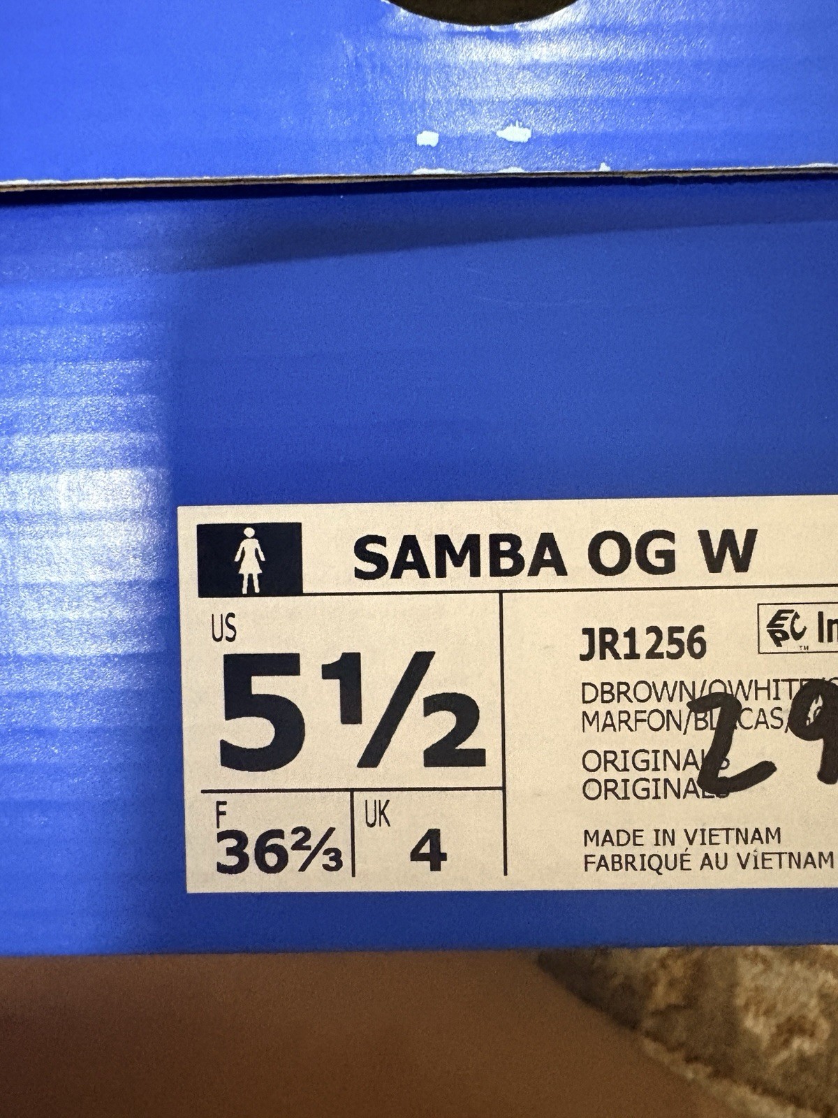 adidas Samba OG W Women’s Cow Print Sneakers Dark Brown/Off White/Gum JR1256