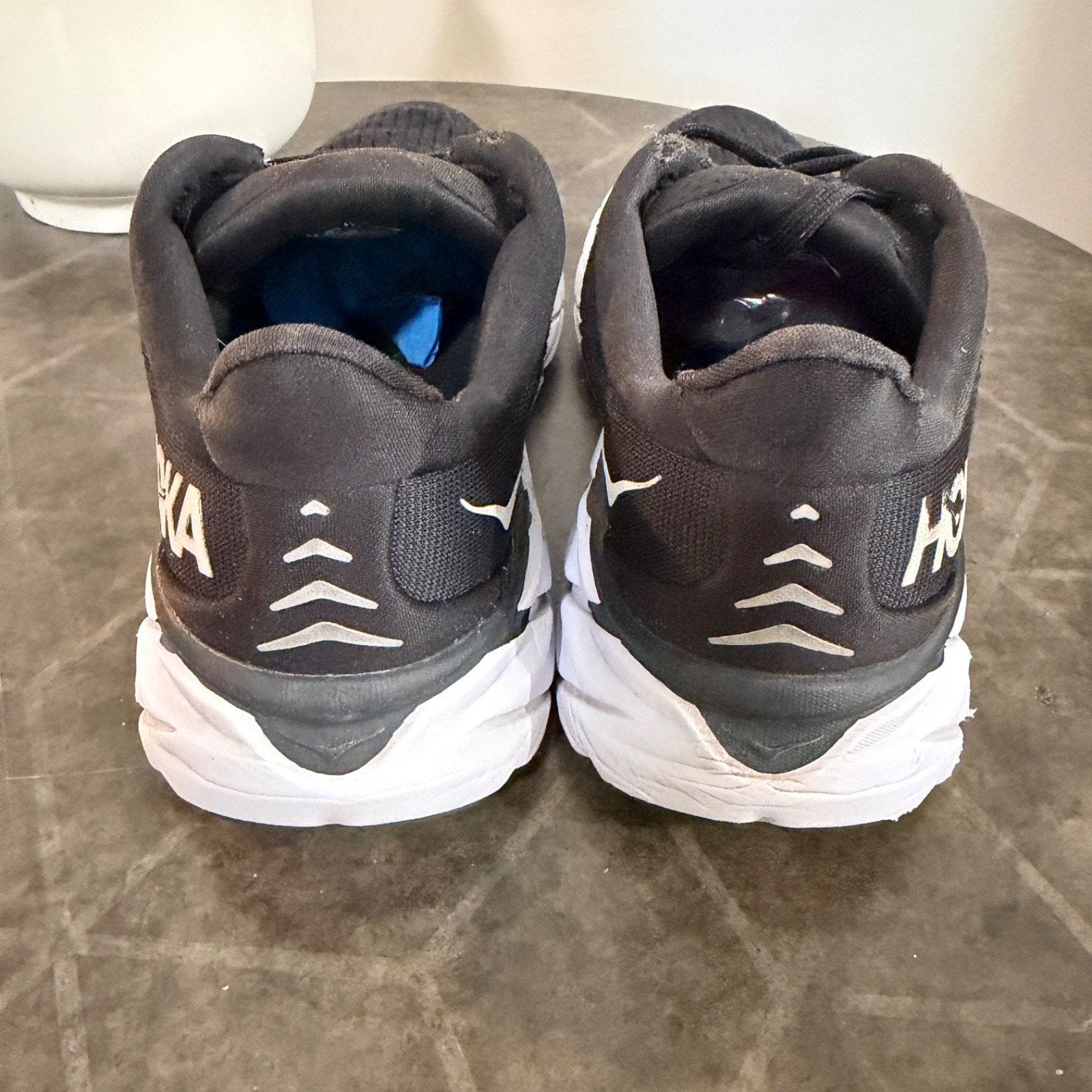 HOKA One One Clifton 8 Running Shoes Women’s US 5B Black White Athletic Sneakers