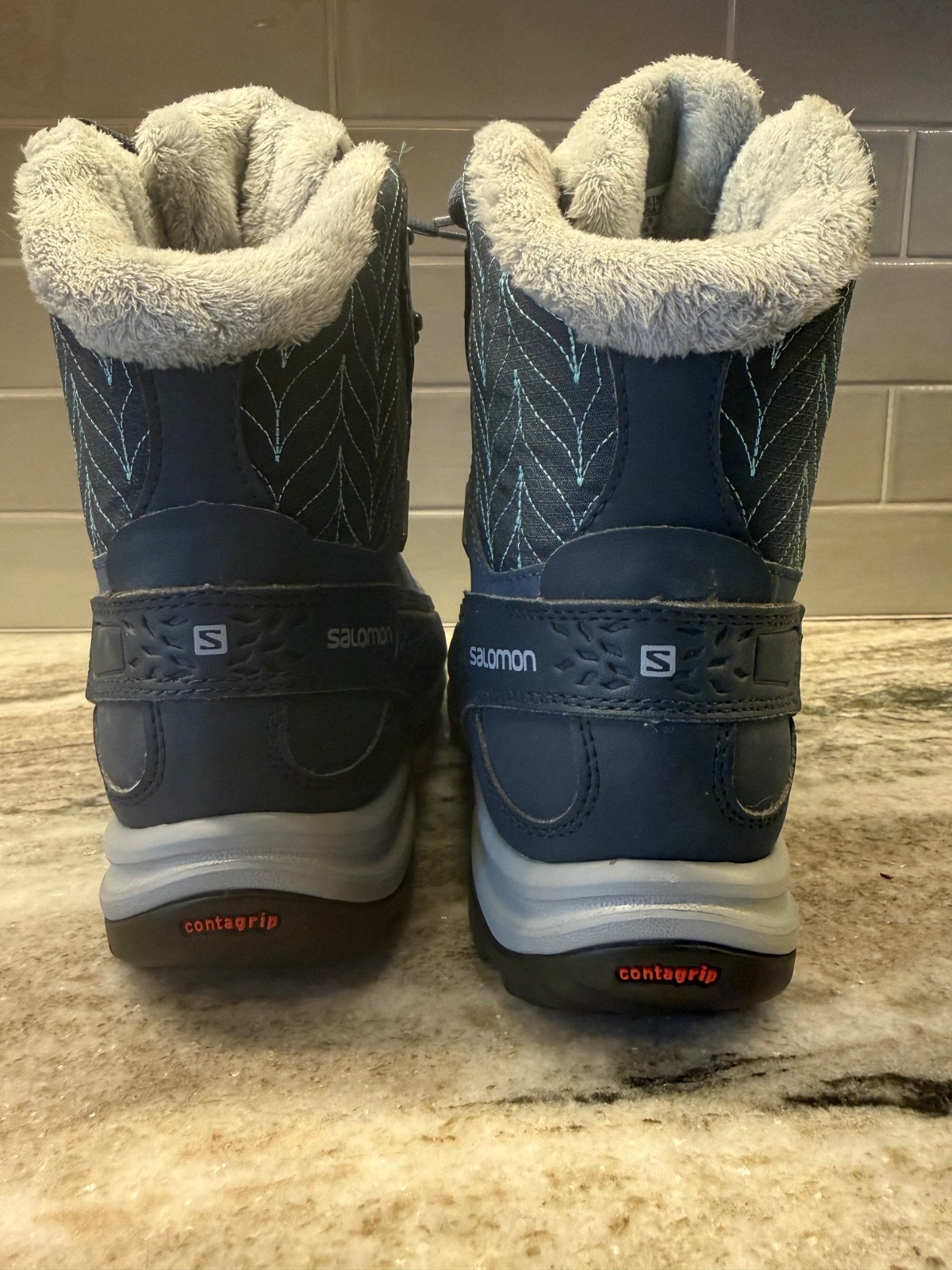SALOMON WOMEN’S KAINA MID CS Waterproof Climatherm Boot Sz 9