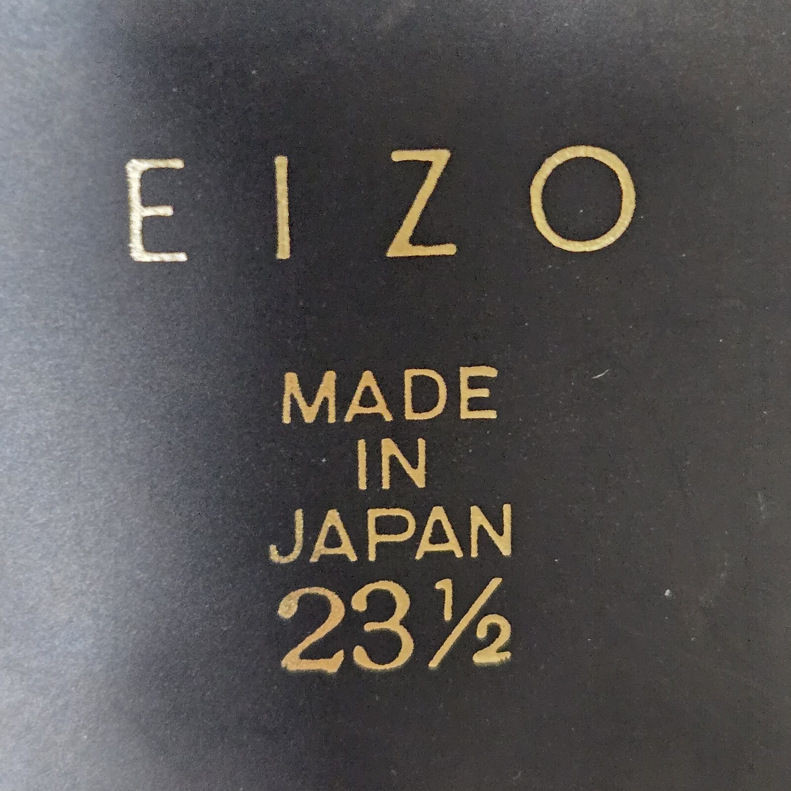 EIZO Wms Black Leather Sandals/Heels US 7/EU 37.5 JAPAN Elegant Strappy Designer