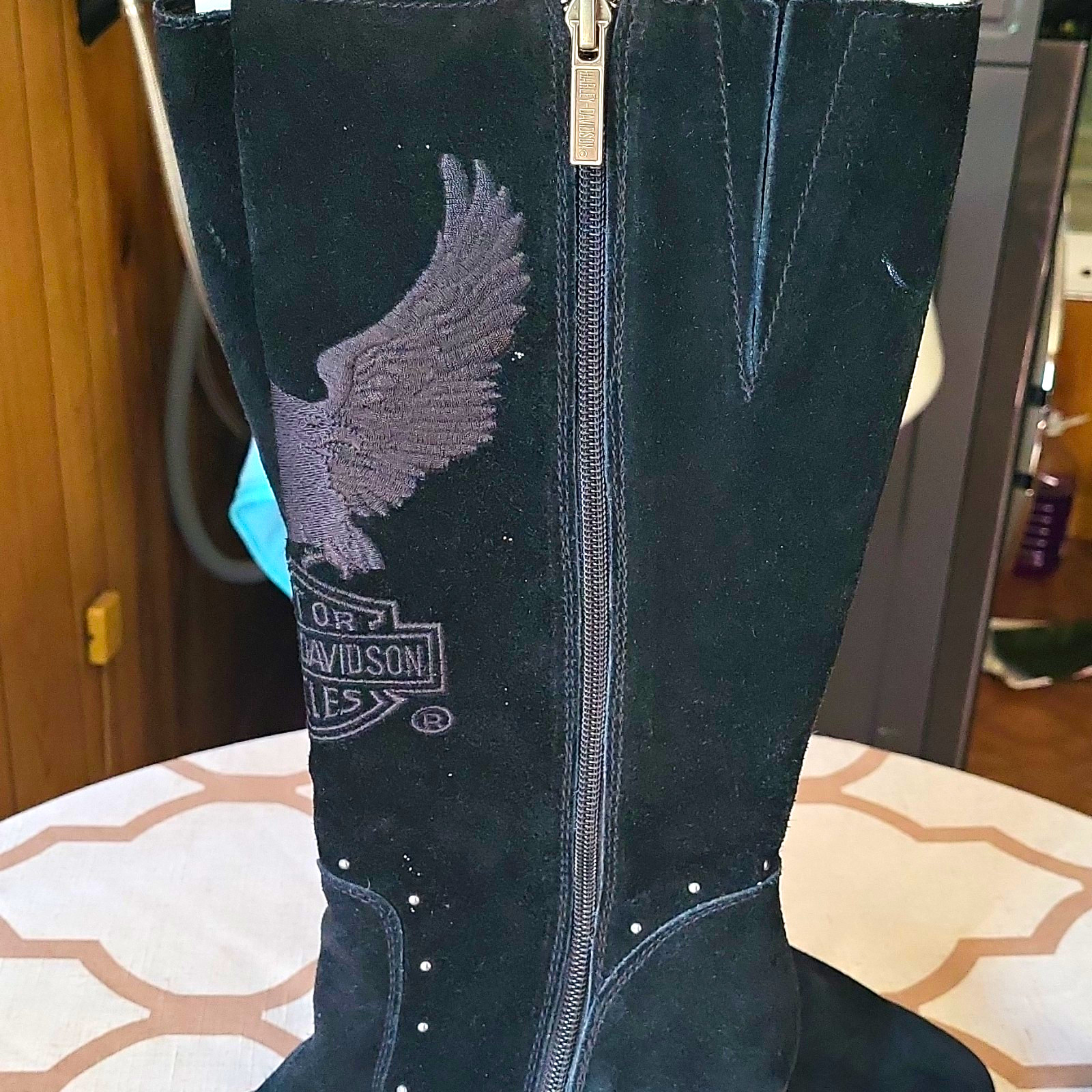 Harley-Davidson Black Swede Size 8.5 Women’s