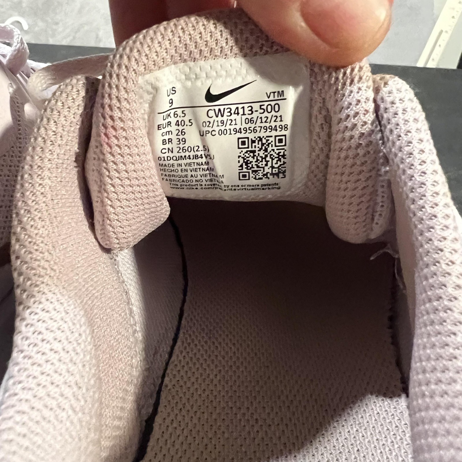 Nike Downshifter 11 Shoes Womens 9 Light Violet Running Sneakers CW3413-500