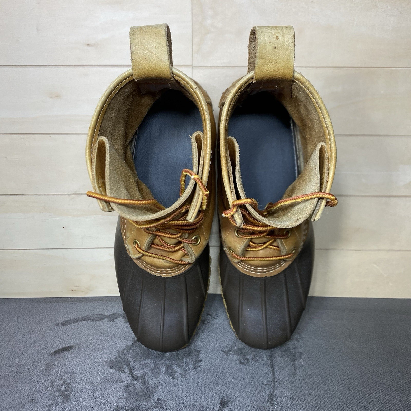 LL Bean Boots Brown Leather Women’s Size 8 M Shoes Waterproof Duck Boots