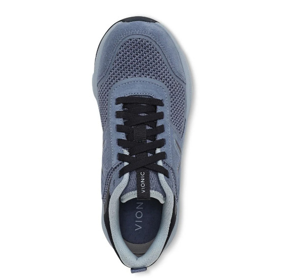 VIONIC Women’s Walk Strider Knit Sneaker, Pacific Blue (NEW WT)