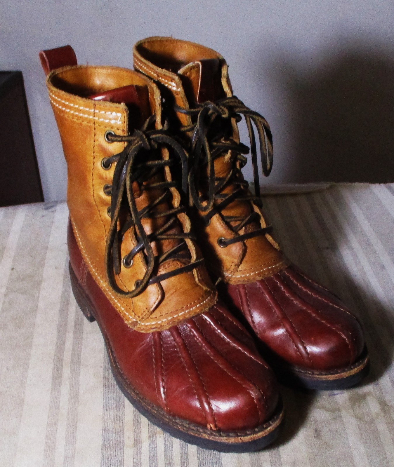 FRYE Brown 100% Leather Lace-Up Boots Women’s Size 6.5 B
