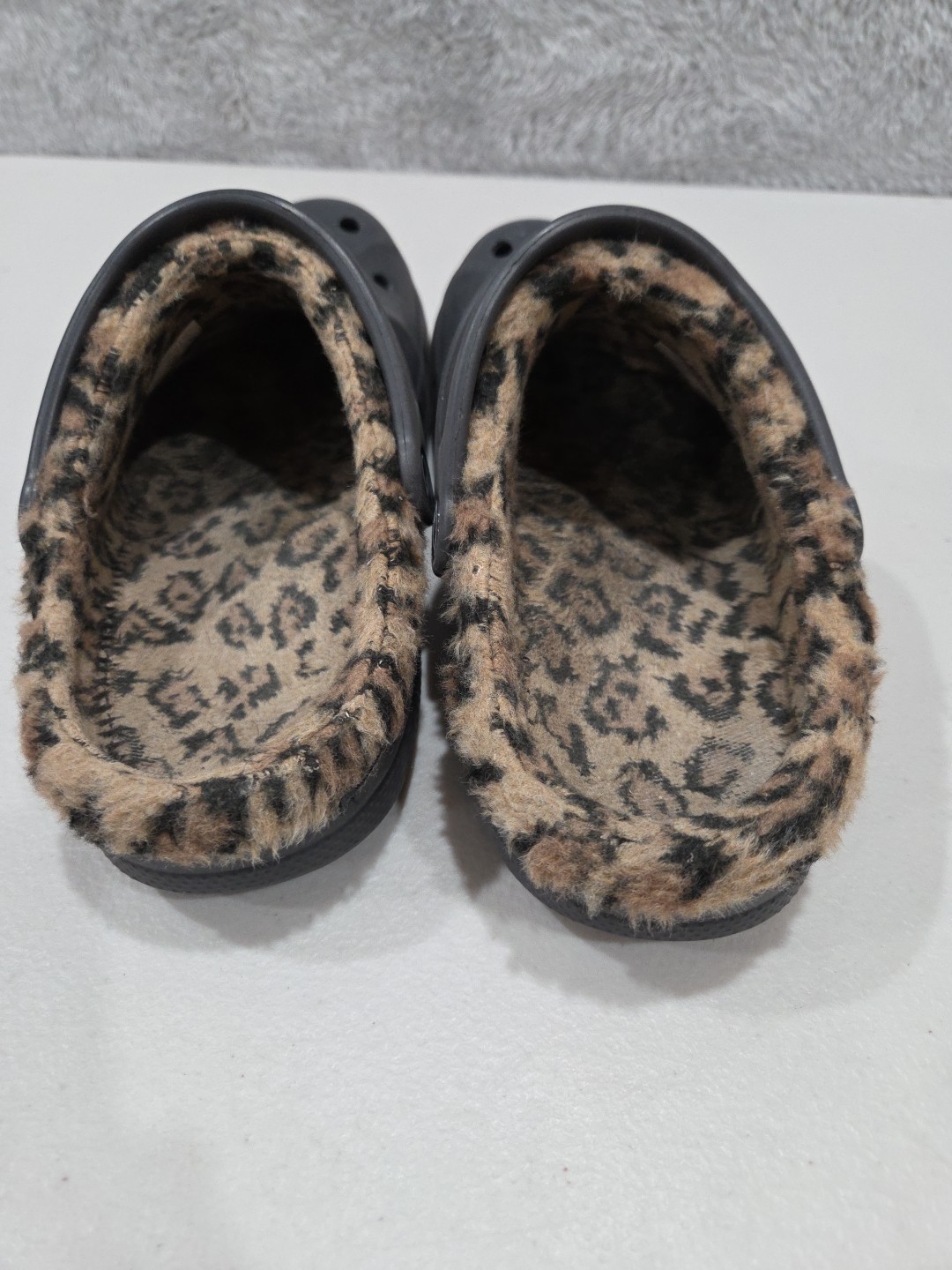 Crocs Unisex Baya Leopard Lined Clog | 16238 Unisex Sz Men’s 6 Women’s 8
