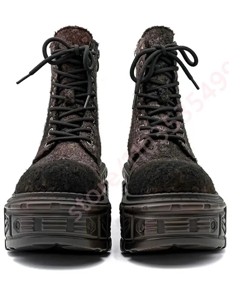 Retro British Style Women’s Thick Sole Short Boots Punk Rock Sports Gothic Shoes