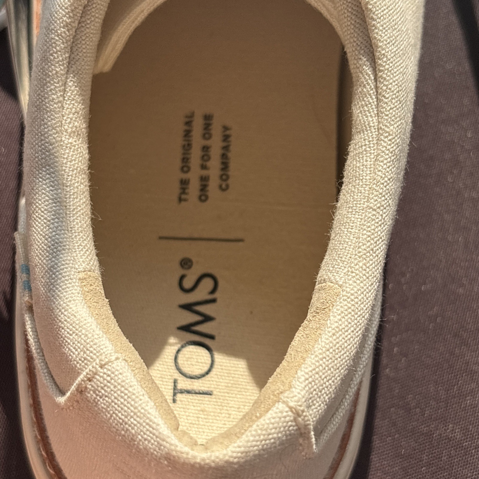 NWT TOMS Women Alex Birch Canvas Tennis Shoes Size 8