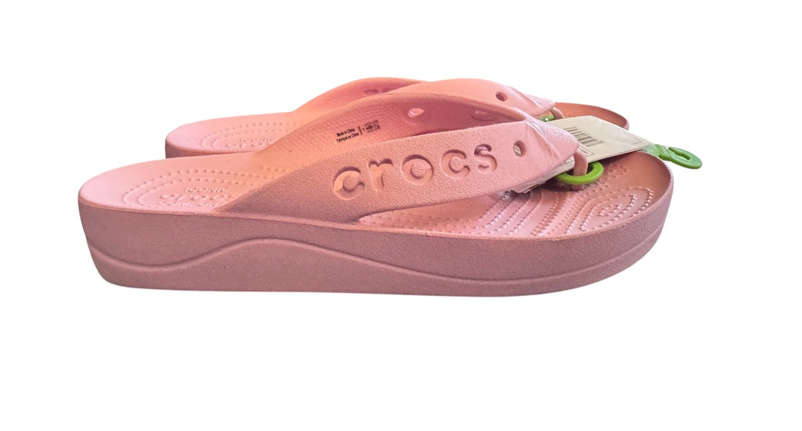 CROCS Baya Platform Flip Flops ROSE PINK (W9 Women’s Size 9) NEW WITH TAG!