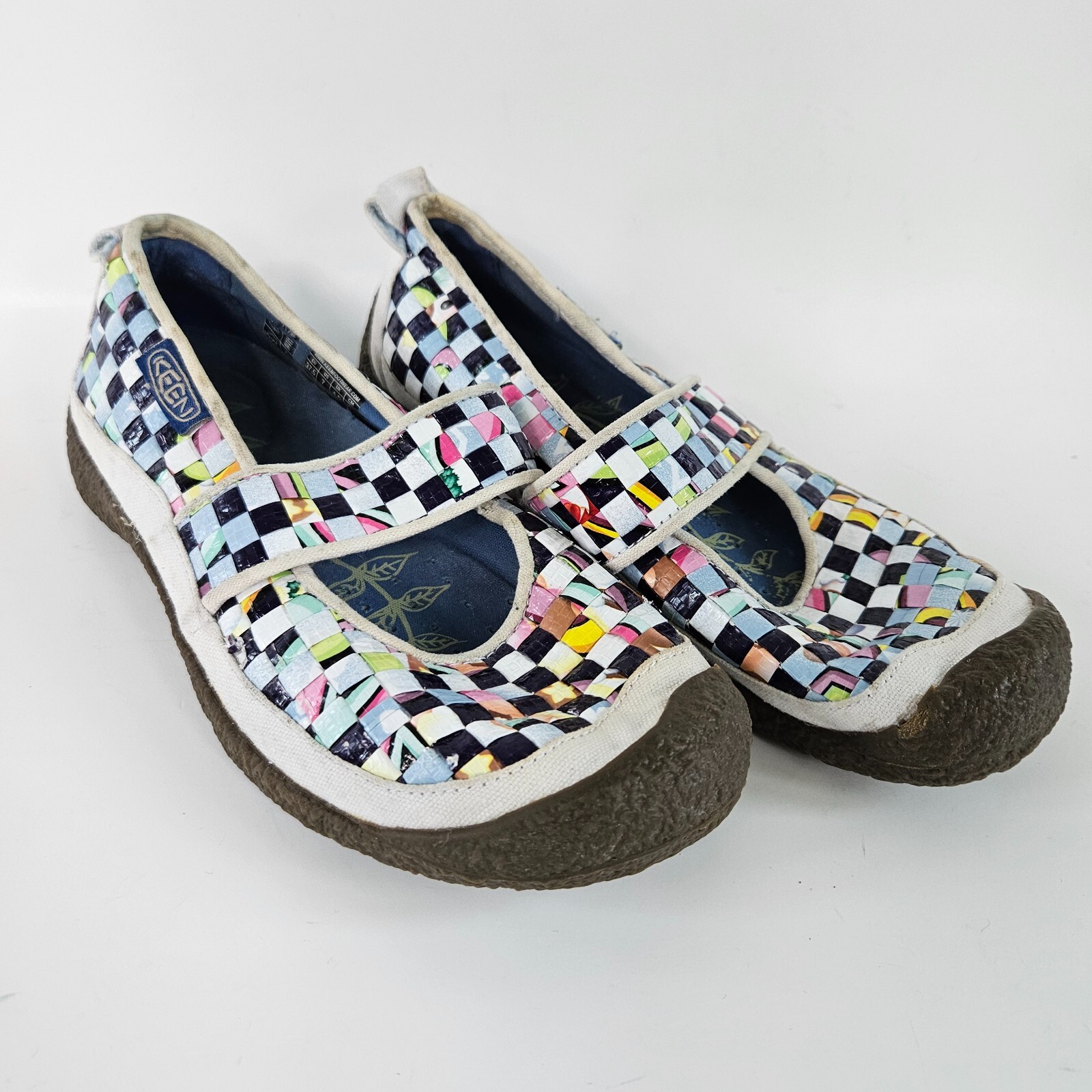 KEEN Harvest Rice Bag Multicolored Woven Casual Mary Jane Shoes Women’s US 7