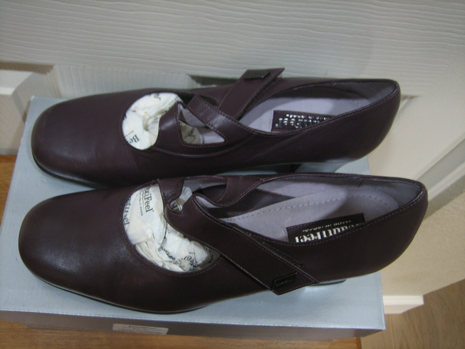 BEAUTIFEEL KATHERINA BURGUNDY LEATHER SHOE SIZE 39 M NEW WITH BOX